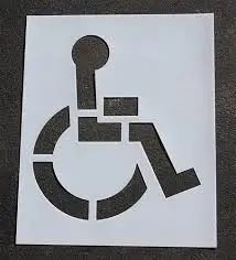 Stencil Handicap 48" Plastic 1