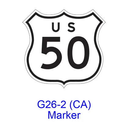 U.S. Route Marker G26-2(Ca) 1