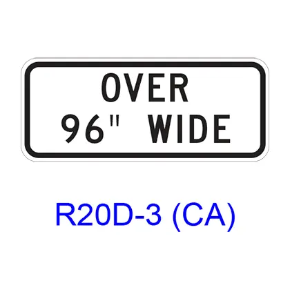 Truck Exclusion [Plaque] R20d-3(Ca) 1