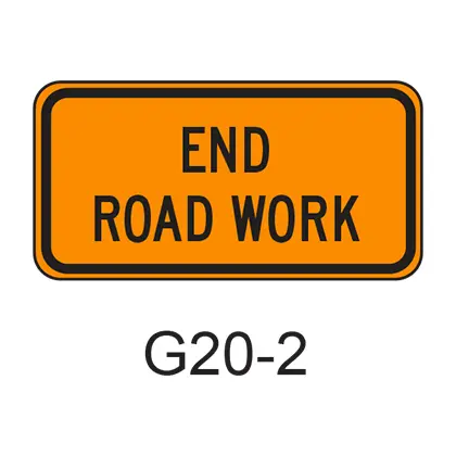 End Road Work G20-2 1