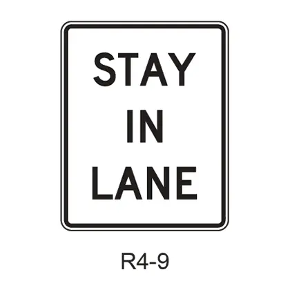 Stay In Lane R4-9 1