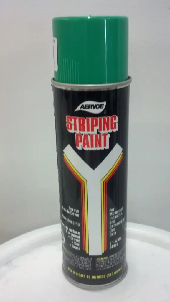 Striping Paint Spray Green 1