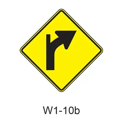 Combination Horiz Align/Intersection W1-10B 1