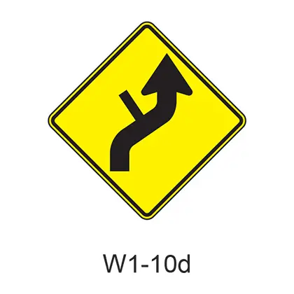 Combination Horiz Align/Intersection W1-10D 1