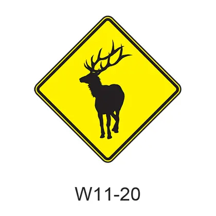 Large Animal - Elk [Symbol] W11-20 1