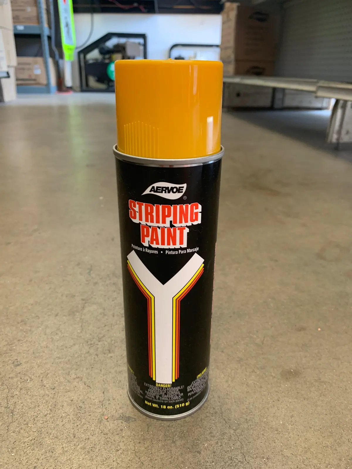 Striping Paint Spray Yellow 1