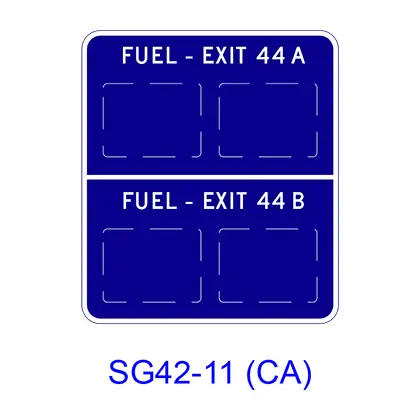 Double-Exit Interchange Mainline Exit Xx Sg42-11(Ca) 1