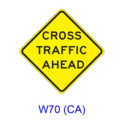 Cross Traffic Ahead W70(Ca) 1