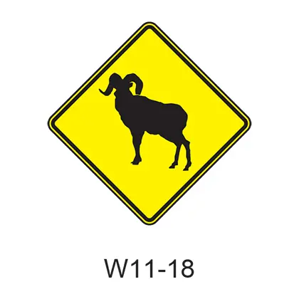 Large Animal - Bighorn Sheep [Symbol] W11-18 1
