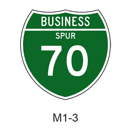 Off-Interstate Business Route Spur M1-3 1