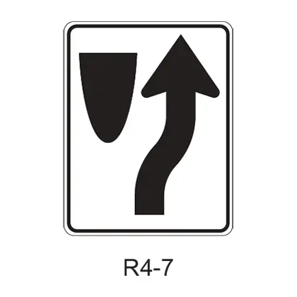 Keep Right [Symbol] R4-7 1