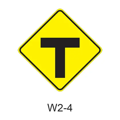 Intersection Warning (T) W2-4 1
