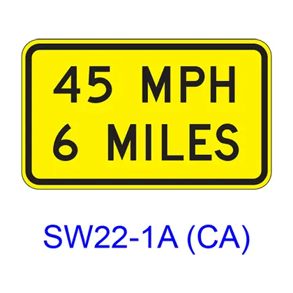 Speed/Distance Plaque Sw22-1A(Ca) 1