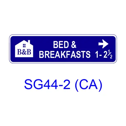 Tourist Oriented Directional [Symbol] Sg44-2(Ca) 1