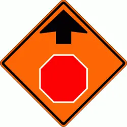 Stop Ahead Symbol W3-1 1