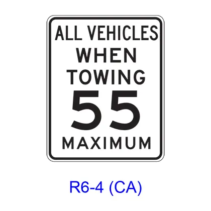 All Vehicles When Towing __ Maximum R6-4(Ca) 1