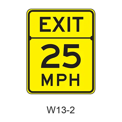 Advisory Exit Speed W13-2 1