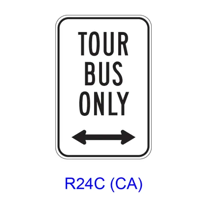 Tour Bus Only W/ Double Arrow R24c(Ca) 1