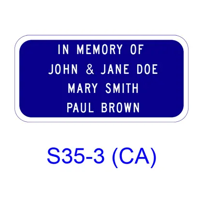 In Memory Of Xxx - 3 Persons S35-3(Ca) 1