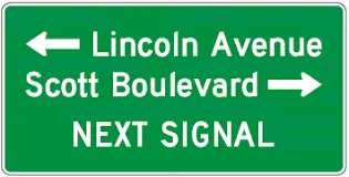 D3-2 Advance Street Name - 3 Lines Sign 1