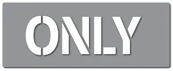 Stencil Plastic 18" Only 1
