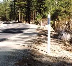 Carsonite Highway  Roadmarker 66" White/White 1