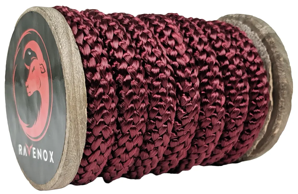 Knit Braid Polyester Rope (Burgundy) 1