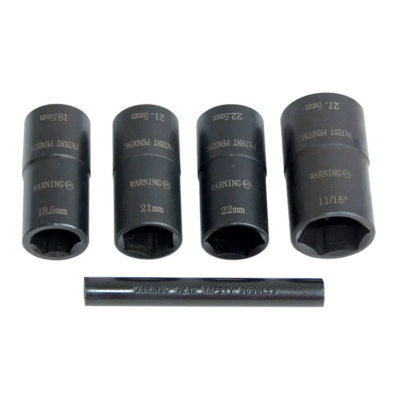 ½ - Inch Drive Metric 6-Point Dual Sided Impact Socket Set W/Pouch - 5 Pieces 1
