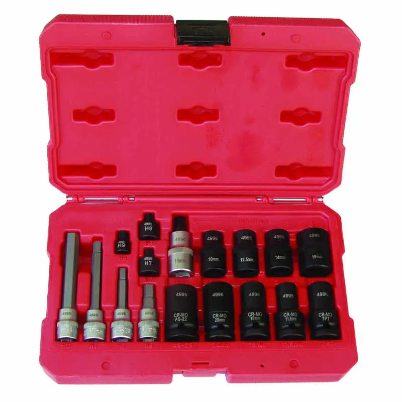 Foreign And Domestic Brake Caliper Socket Kit - 17 Piece 1