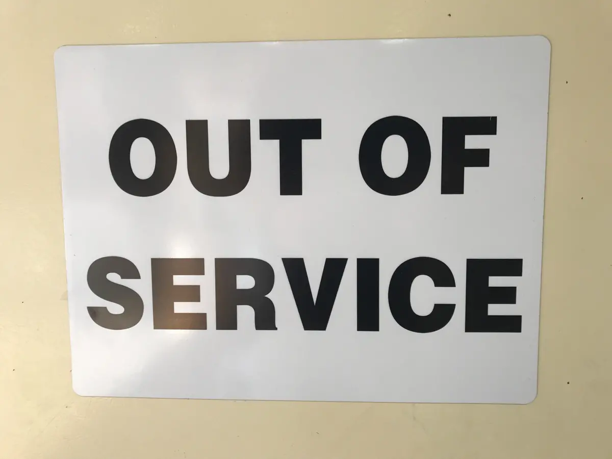Mtr Out Of Service Magnet - 1 Pair 2