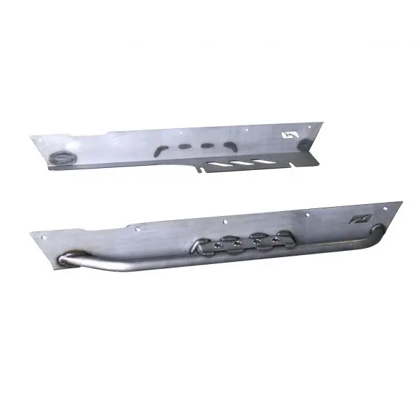Rocker Guards Fits Comp/Stretch Cut Corner Guards W/ Tube Step For Jeep Tj 1