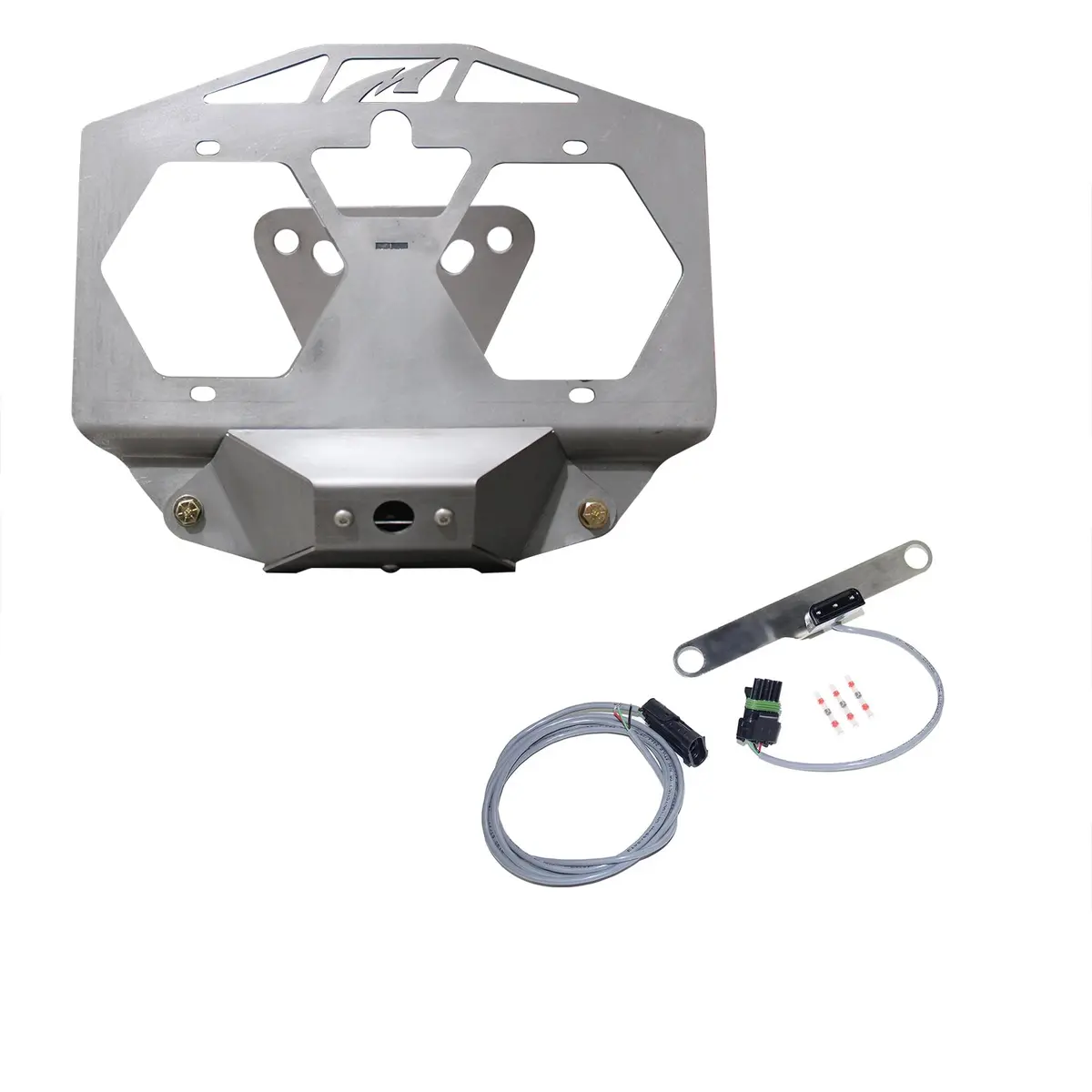 Spare Tire License Plate Relocation Kit W/ Camera Mount & Tag Light For Jeep Jl 1