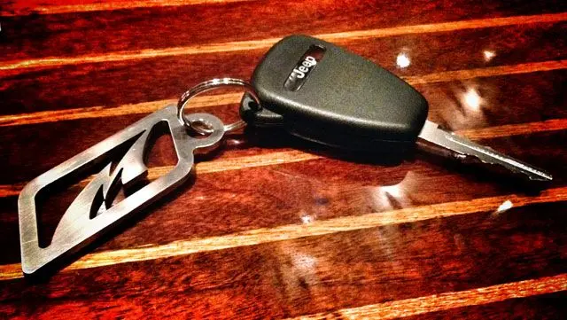Motobilt Stainless Steel Key Chain 2-7/8" X 1" 2