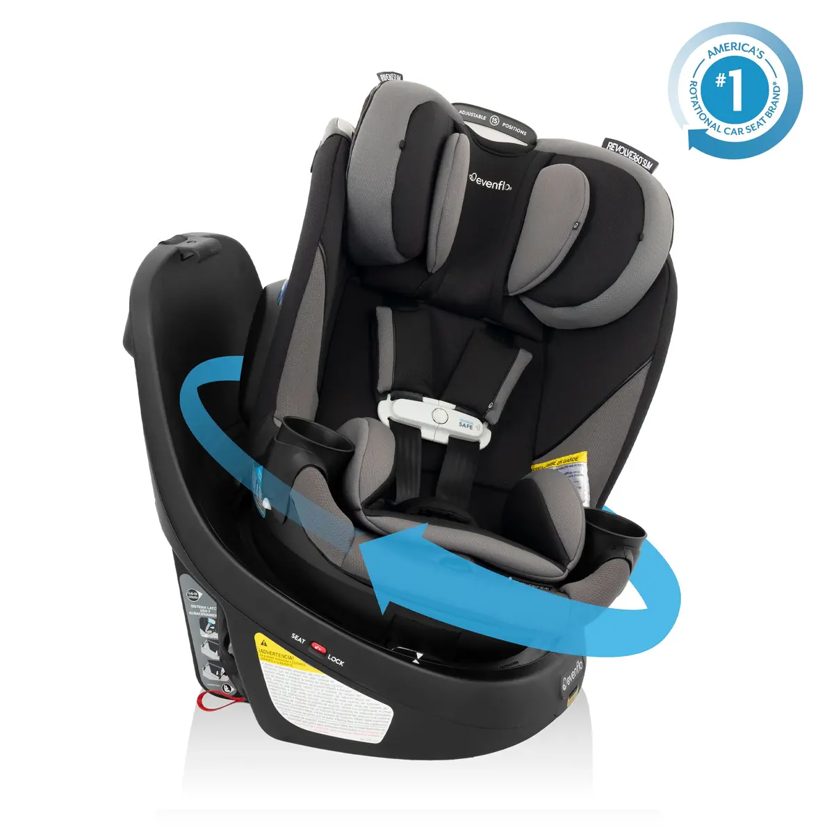 Revolve360 Slim 2-In-1 Rotating Car Seat With Sensorsafe 2