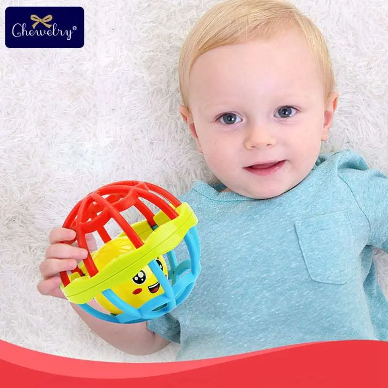 Baby Teething Rattles Softball Toy 1