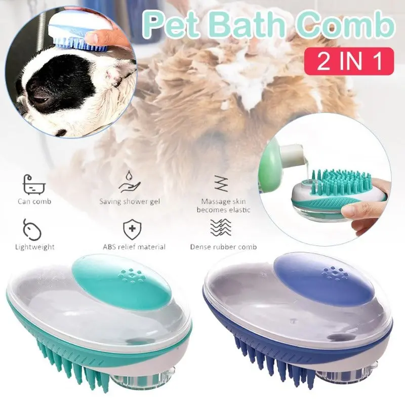 Dogs/Cats Bathing Brush/Comb Combo 1