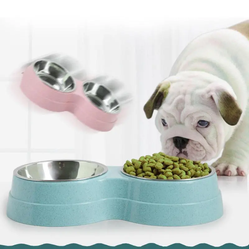 Double Stainless Steel Pet Bowl Stand 1