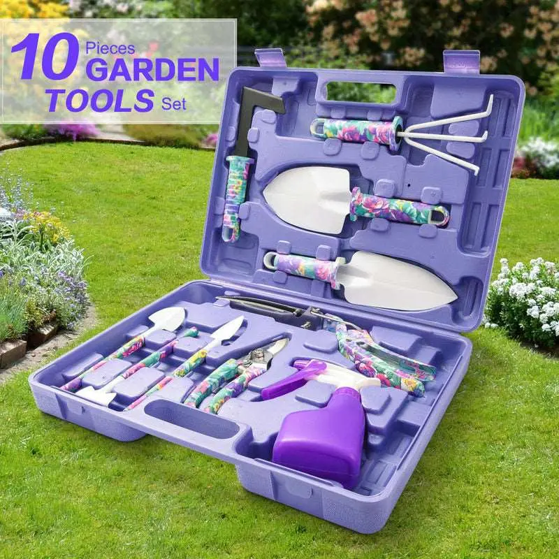 5/10Pcs. Garden Tool Set With Case 1