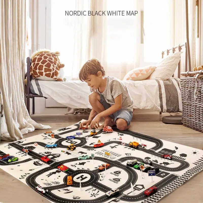 City Scene Car Park Floor Play Mat 1