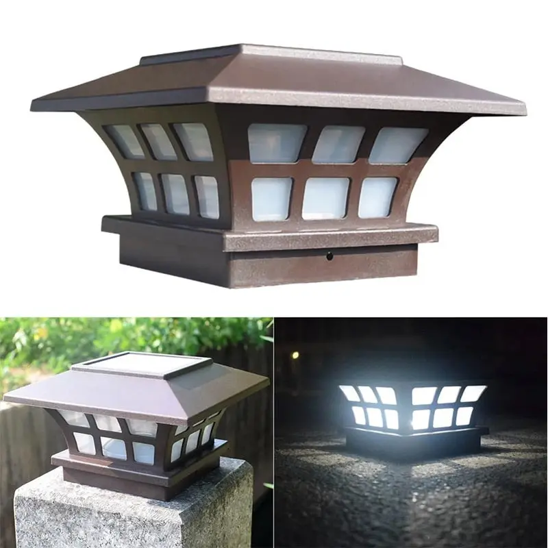 Outdoor Solar Gate Post Led Light 1