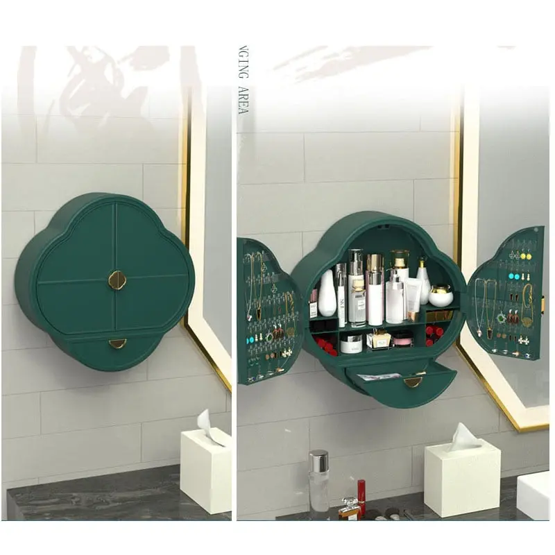 Wall-Mounted Jewelry/Makeup Organizer 2