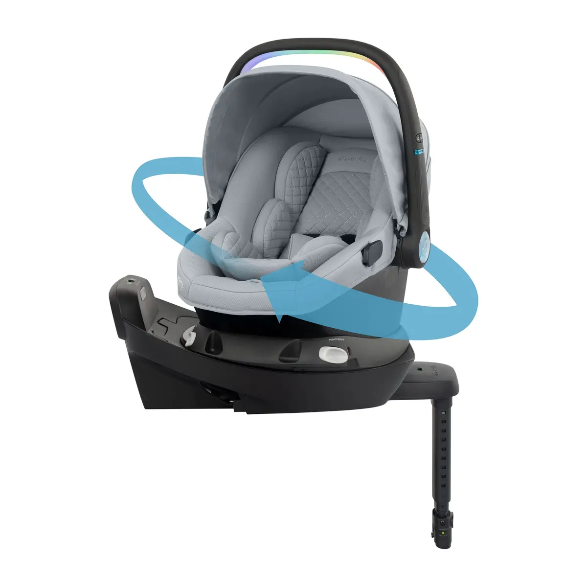 Revolve180 Litemax Nxt Rotating Infant Car Seat With Sensorysoothe & Accessory Load Leg 1