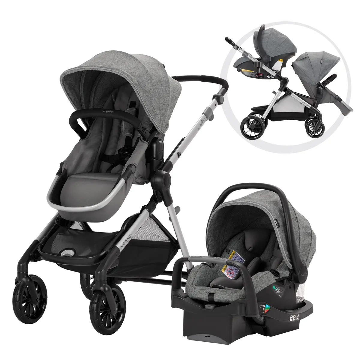 Pivot Xpand Travel System With Securemax Infant Car Seat Incl Sensorsafe Support 1