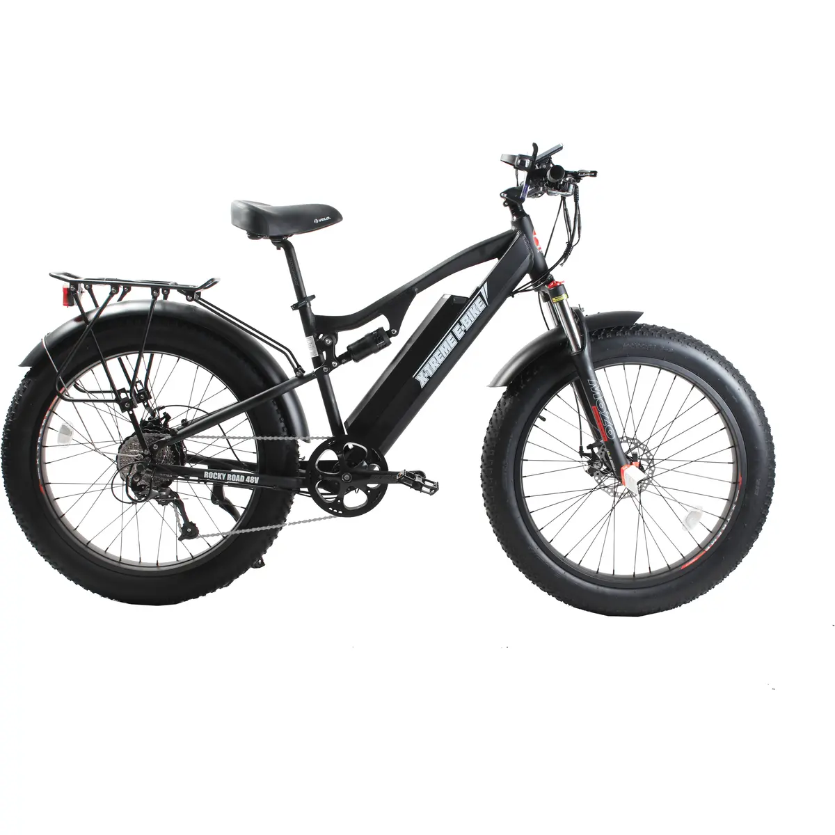 X-Treme Rocky Road, 10.4 Amp Hour, Fat Tire Electric Mountain Bike - 500 Watt, 48V 2
