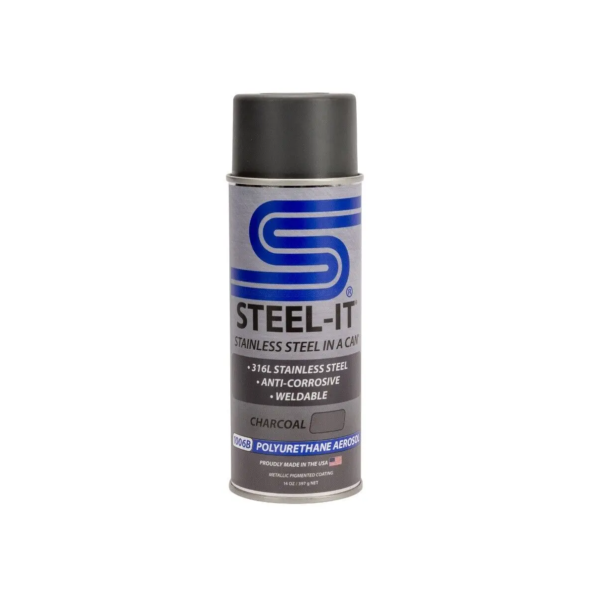 Steel-It Steel Charcoal Polyurethane Aerosol 1