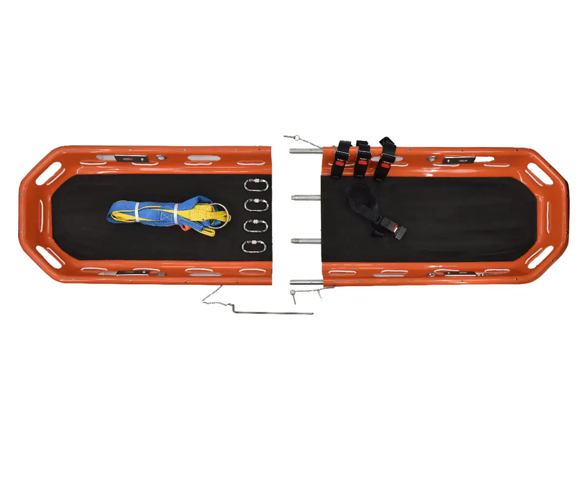 Mtr Break-Apart Litter Basket Stretcher Kit With Bridle, Carabiners, And Buckles 1