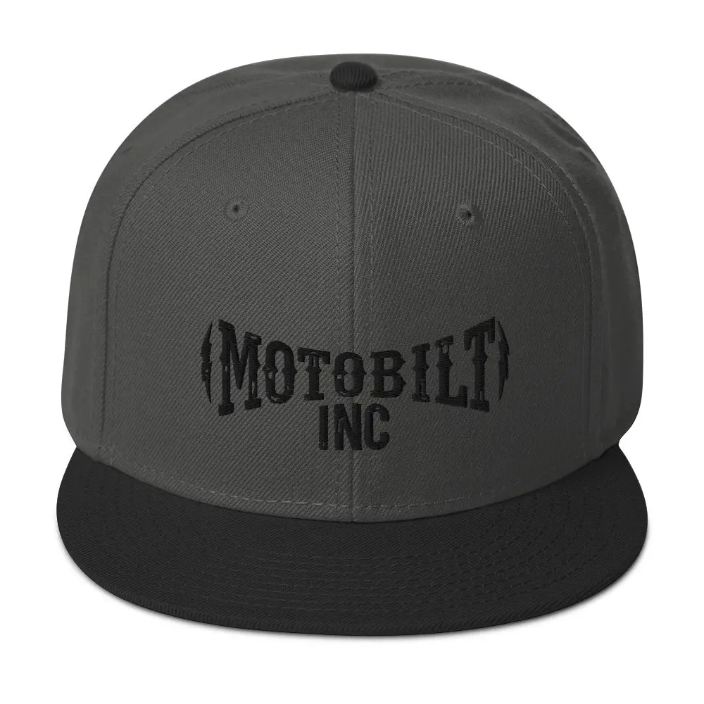 Motobilt Snapback Hat - Black Logo 4
