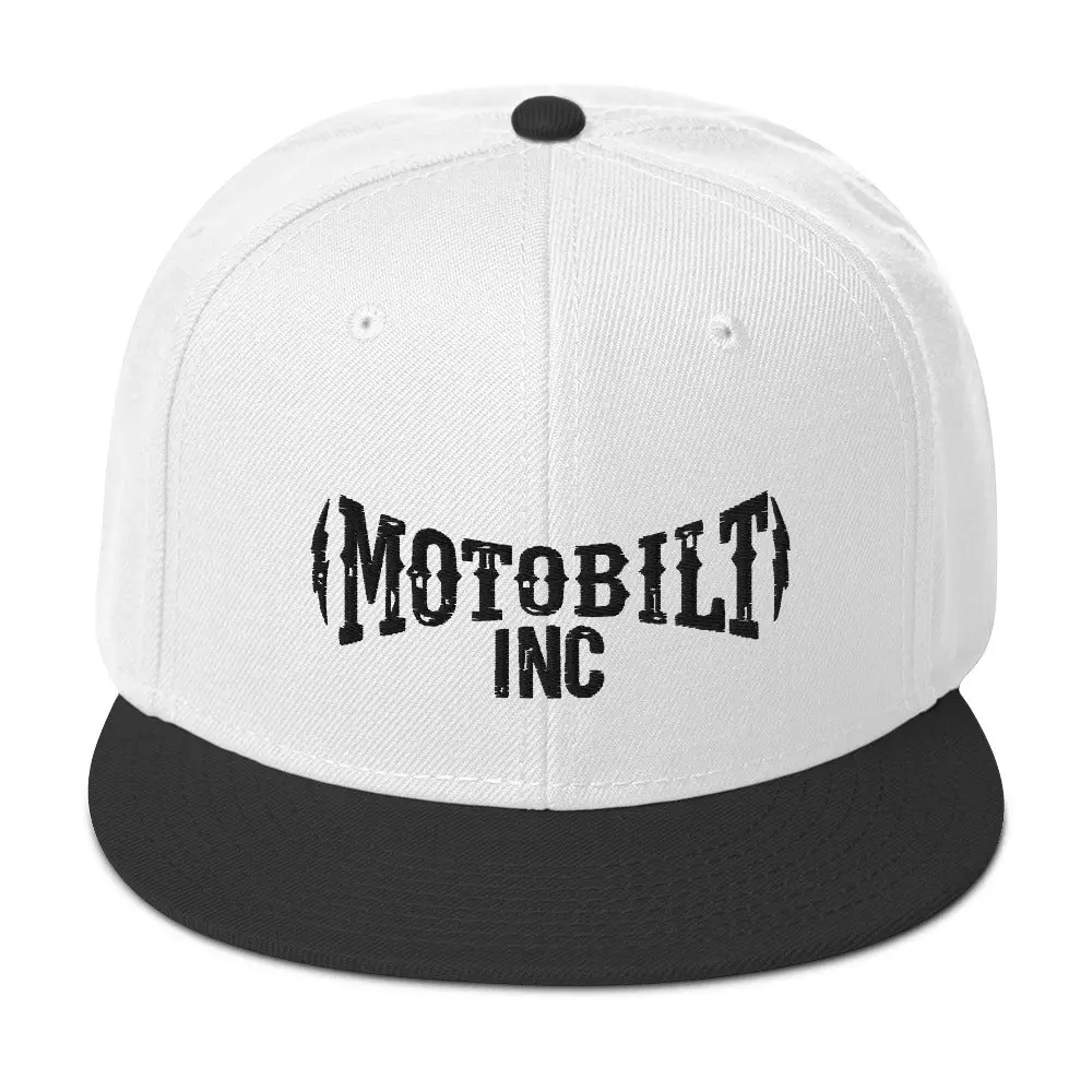 Motobilt Snapback Hat - Black Logo 6