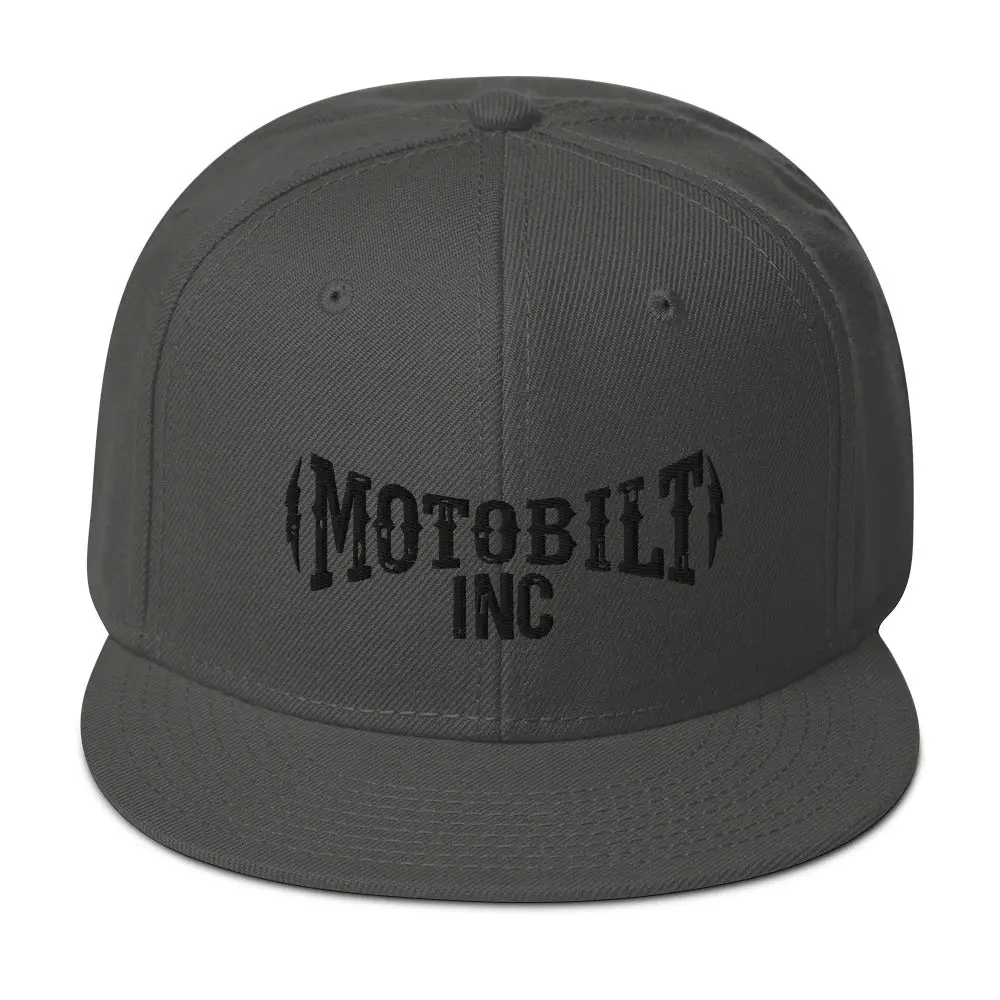 Motobilt Snapback Hat - Black Logo 5
