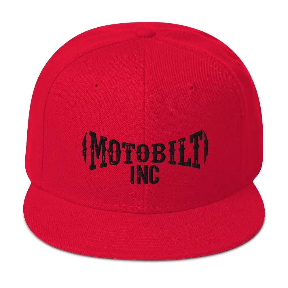 Motobilt Snapback Hat - Black Logo 3